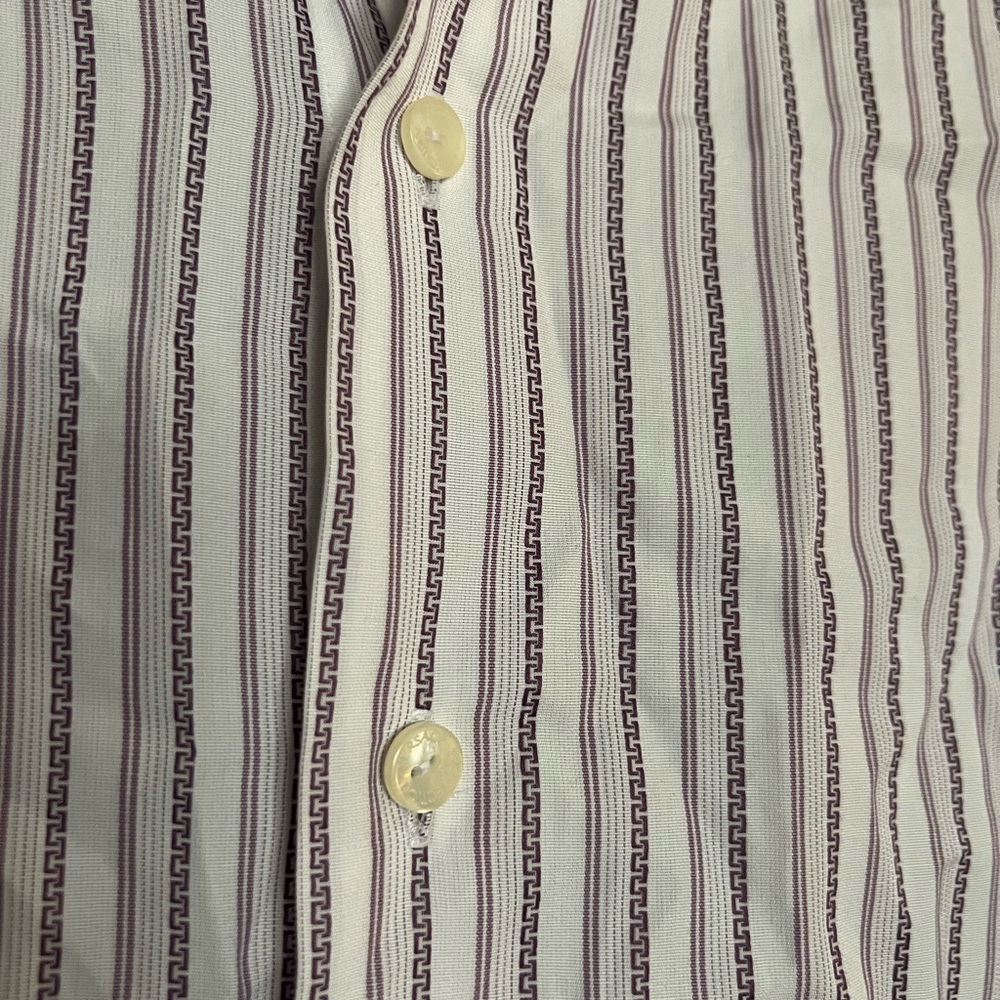 Versace Collection Greek Key Print Button Down - Picture 2 of 5